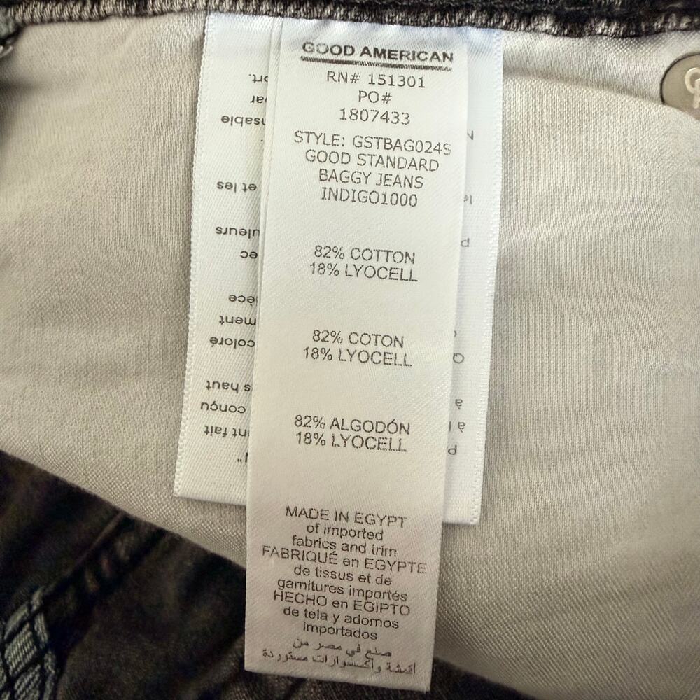 Good American baggy jeans Good Standard slouchy low rise two-tone - Picture 8 of 8
